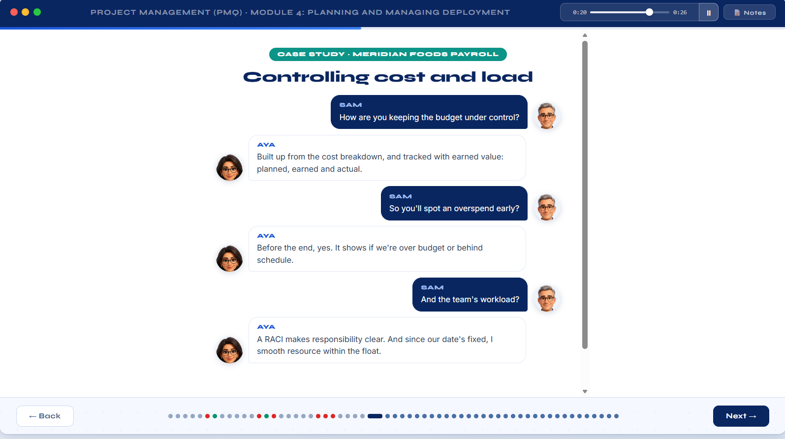 Applied case studies that show concepts in context
