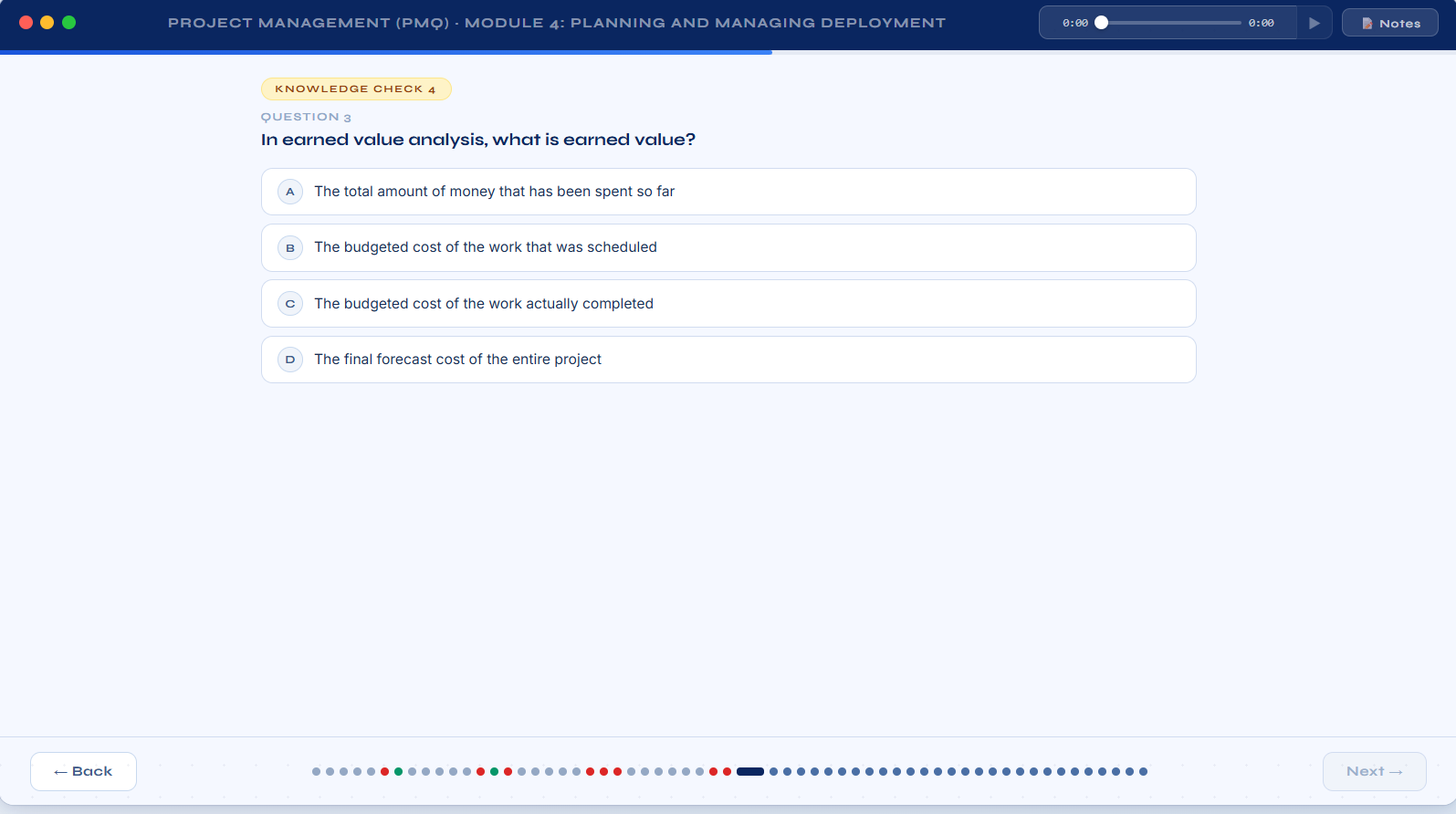 Practice questions matched to the syllabus